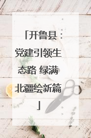 开鲁县：党建引领生态路 绿满北疆绘新篇